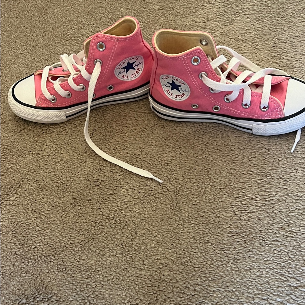 Converse Pink Canvas High-Tops
